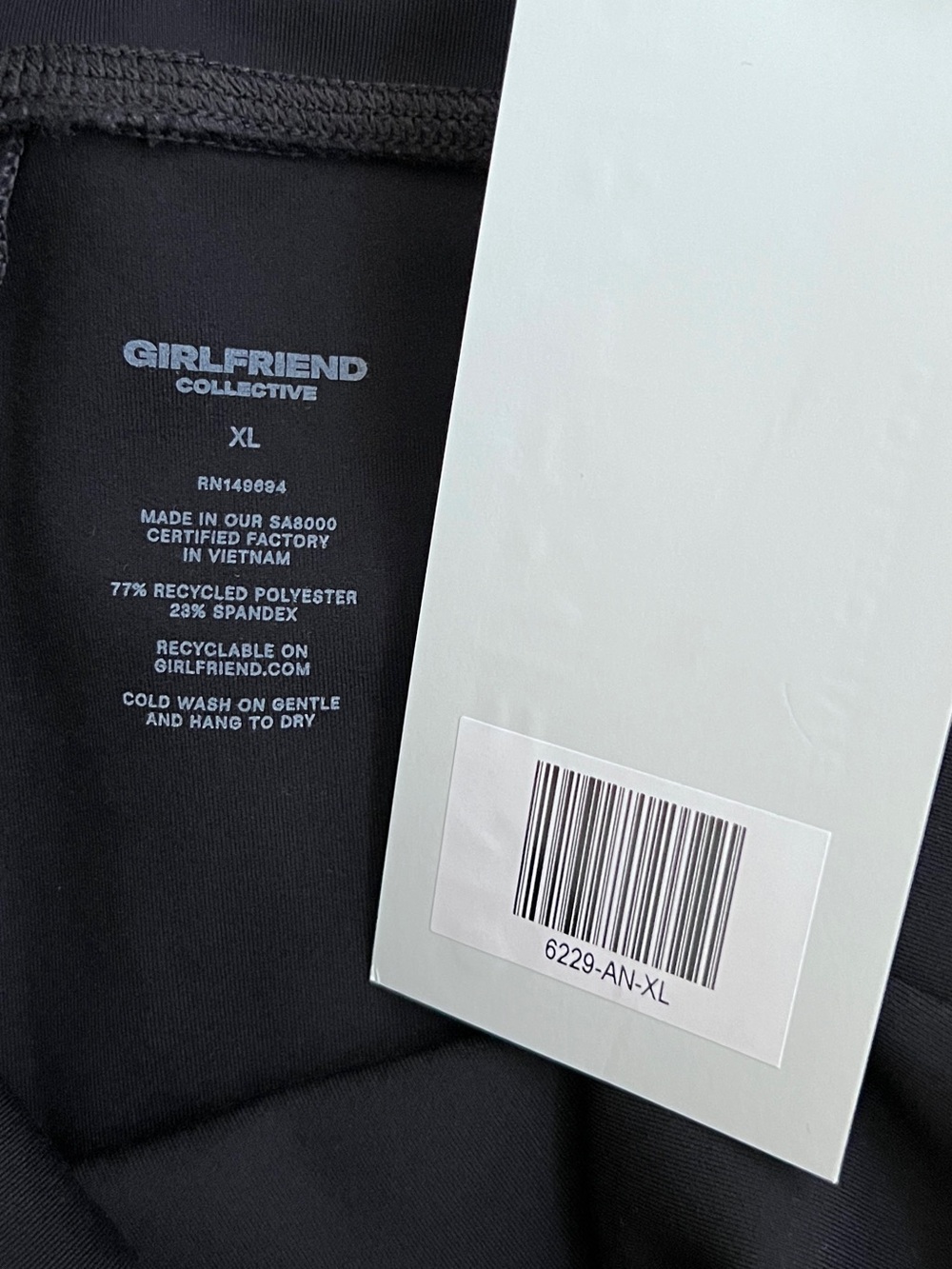 GIRLFRIEND COLLECTIVE Luxe Flare Leggings XL Black 29" High Rise Pants Workout - Picture 2 of 6